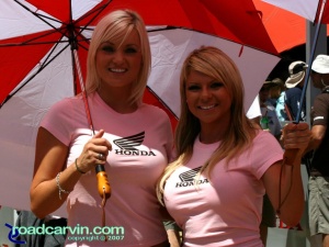 2007 Red Bull U.S. Grand Prix - Honda Umbrella Girls